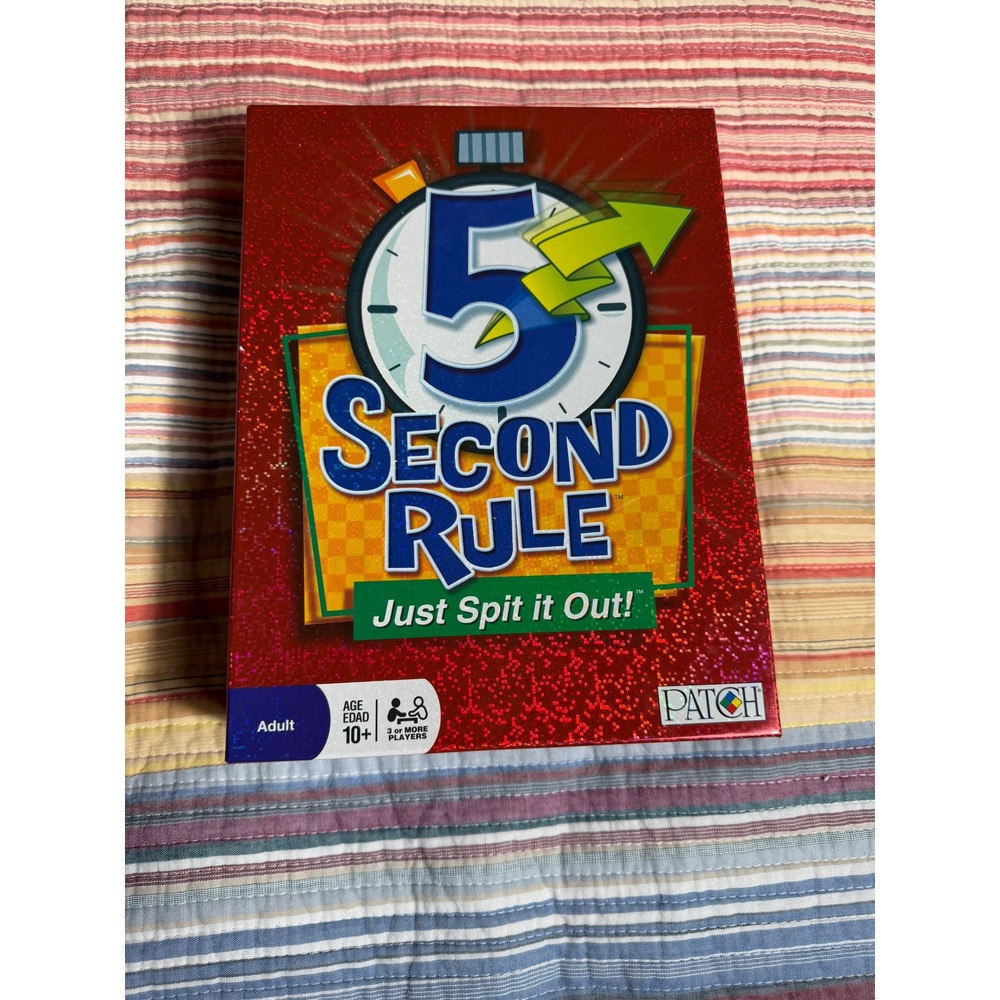 5 Second Rule Board Game Patch Products Just Spit It Out Party Game Ages 10+